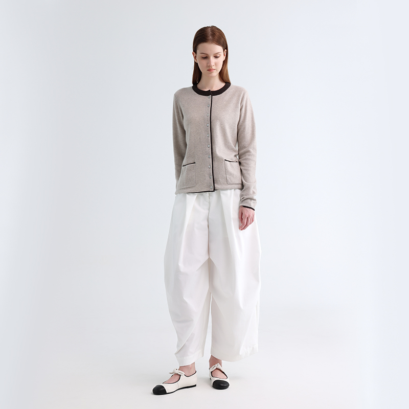 1025GP16 Женский кардиган с круглым вырезом.4