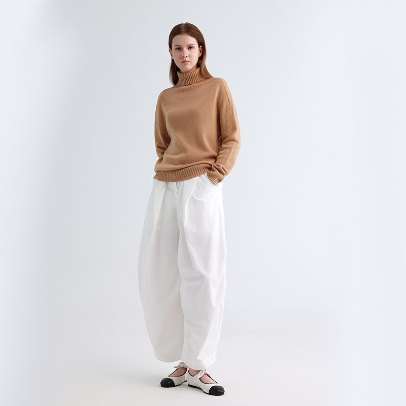 BN606 Водолазка шерстяная цвета верблюжьей.5